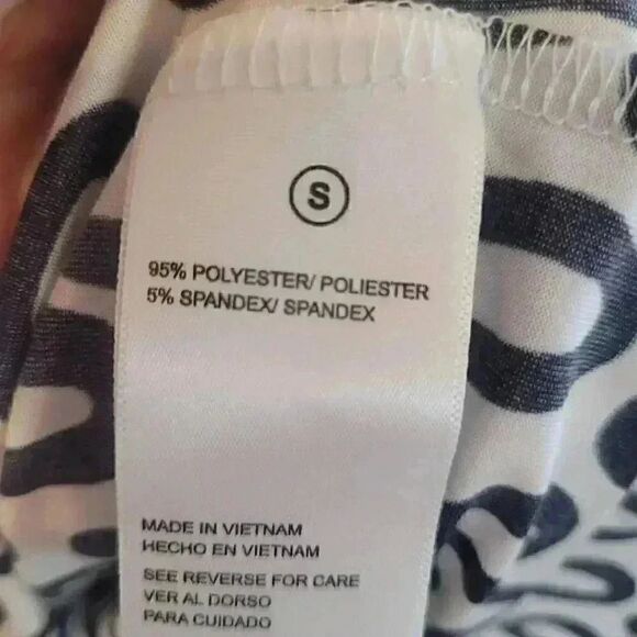 Shelby & Palmer Women's Black or Navy & White Poly/Spandex Sleeveless Dress NEW - Picture 9 of 13